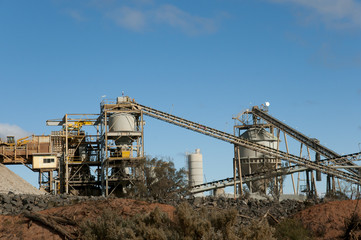 Fototapeta na wymiar Gold Mining Process Plant
