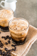 Iced coffee with milk