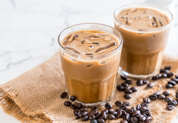 Iced coffee with milk