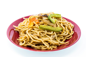fried noodle asian food on the table