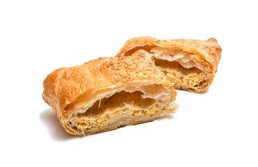 Puff pastry isolated