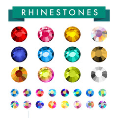 Vector rhinestone illustration