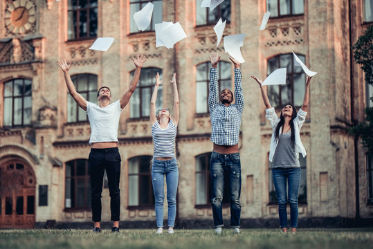 Students near university