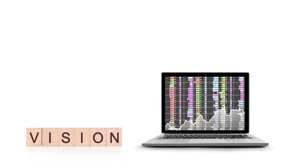 Laptop blank screen white aluminium body