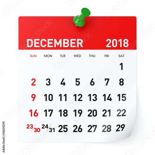  December 2018 Calendar Stock Photo And Royalty free Images On