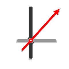 Clock face isolated on white background