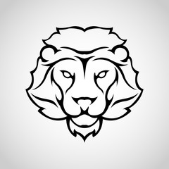 Lion logo vector icon design