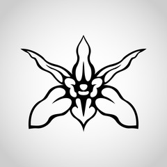 Orchid logo vector icon design