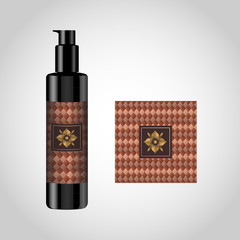 Product Packaging Design Pump Bottle vector illustration