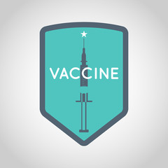 vaccine logo vector design