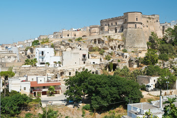 Panoramic view of Massafra. Puglia. Italy. 