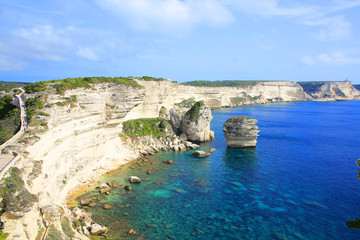 Fototapeta na wymiar Scenic seaside on Corsica Island, France