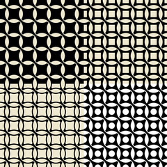 Set of vintage wallpaper pattern seamless background
