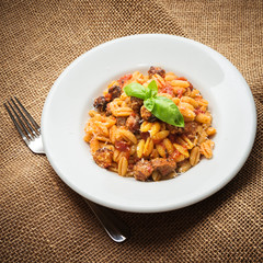 Malloreddus alla campidanese, Sardinian Food, Italian Pasta