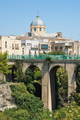Panoramic view of Massafra. Puglia. Italy. 