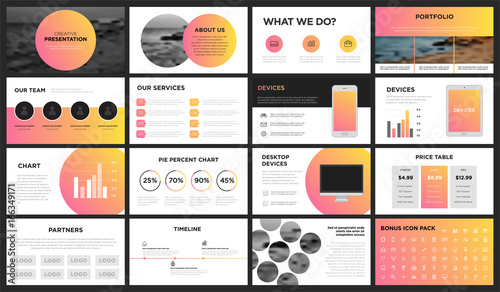 modern orange and yellow gradient presentation template. you can modern orange and yellow gradient presentation template. you can, Presentation templates