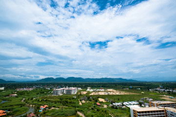 Landscape of the upcountry view in Thailand