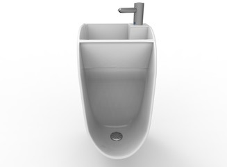 3d illustration of sink. white background isolated. icon for game web.