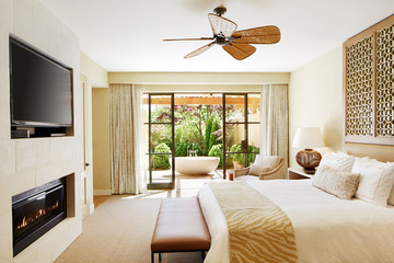 Luxury hotel room in California