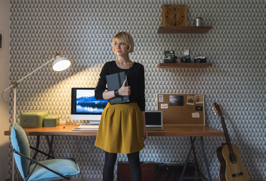 Young Businesswoman Working In Her Home Office