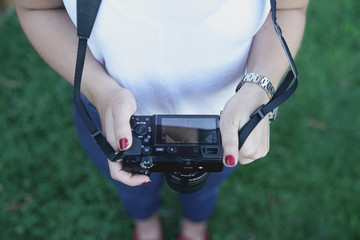 girl with camera