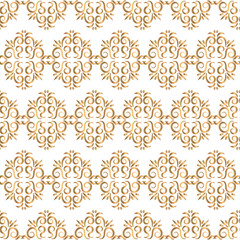 Golden damask pattern.