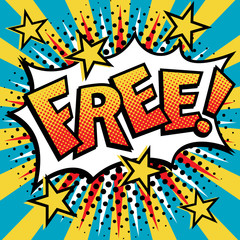 Free! Pop Art Text Design