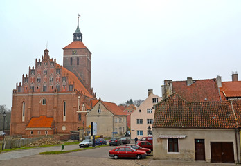 Fototapeta premium REShEL, POLAND. View of a Catholic church of Saints Pyotr and Pavel