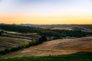 Sunset en Toscane