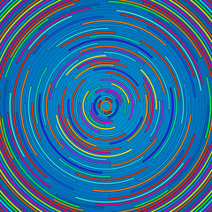 Abstract background with radial lines. Circle with lines. Vector