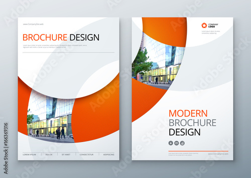 brochure template layout design corporate business annual report