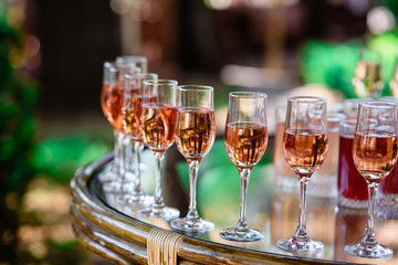 Glasses for cocktails.