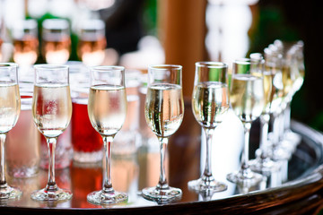 Glasses for cocktails.