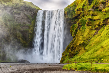Skogafoss waterfall of Iceland © alexkon2000
