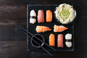 Set of sushi