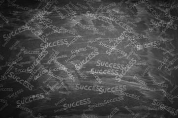 Blackboard with the text Success