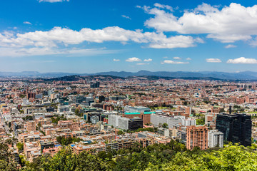 Fototapeta na wymiar Bogota Skyline cityscape capital city of Colombia South America