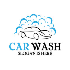 car wash logo, car wash service logo, modern car wash logo design