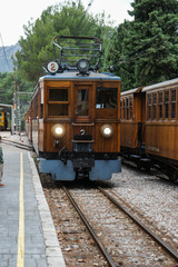 Obraz premium Historic tram in bunyola