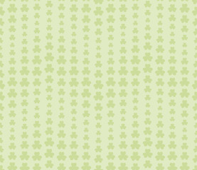 Seamless pattern with green clover leaves. Saint Patrick's day design element.