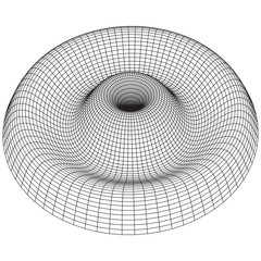 Low poly wave or ripple wireframe mesh background. Scinece and tech vector illustration.