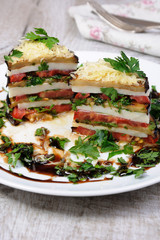 Appetizer from eggplant