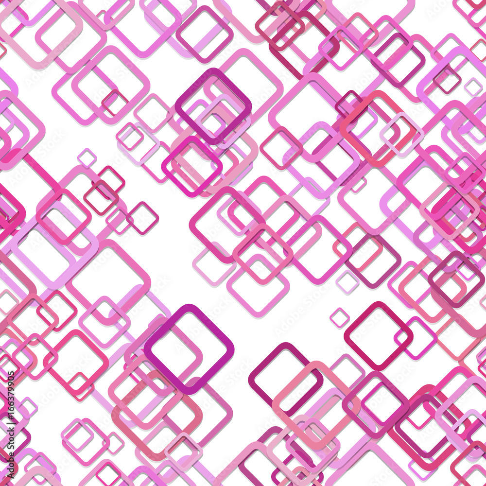 Poster repeating abstract square background pattern - vector design from diagonal squares in pink tones wit