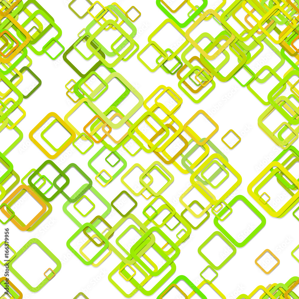 Poster seamless diagonal square background pattern - vector graphic from rounded squares with shadow effect