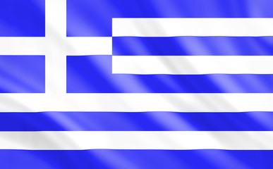 Flag of Greece. 