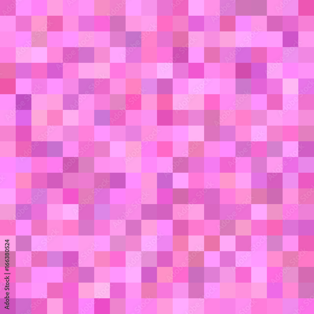 Wall mural geometrical abstract square mosaic background - vector illustration from squares in colorful tones
