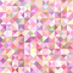 Geometrical abstract triangle tiled pattern background - vector graphic from triangles in colorful tones