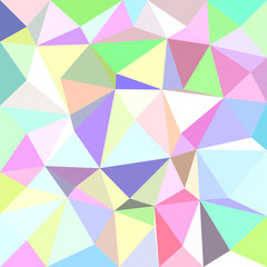 Multicolored irregular triangle tile mosaic background - polygon vector illustration