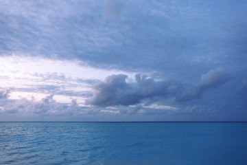 Beautiful seascape in evening