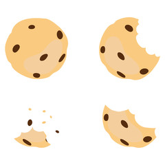 Vector cookie cartoon character